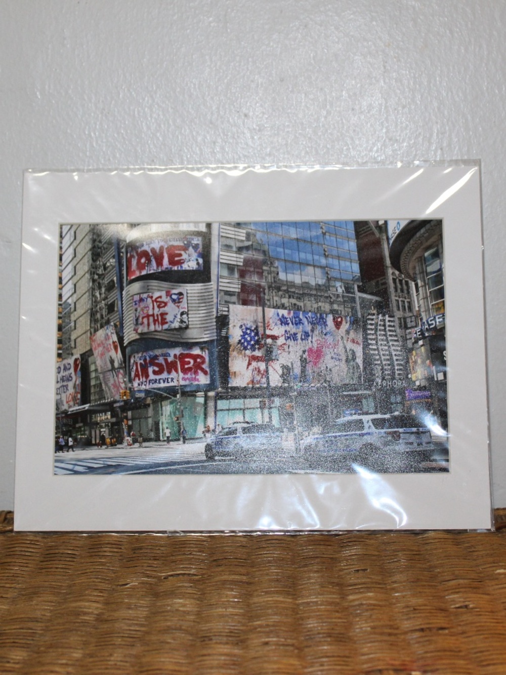 Thierry Guetta, known as Mr. Brainwash. Messages of love, solidarity...Print